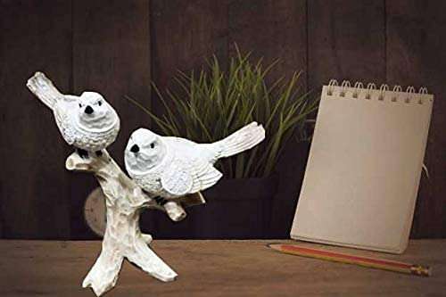 Resin Handcrafted Birds Couple On Tree Showpiece Bird Statue For Home Dcor Living Room Bedroom Table Top Antique Garden Decoration Items - Image 3